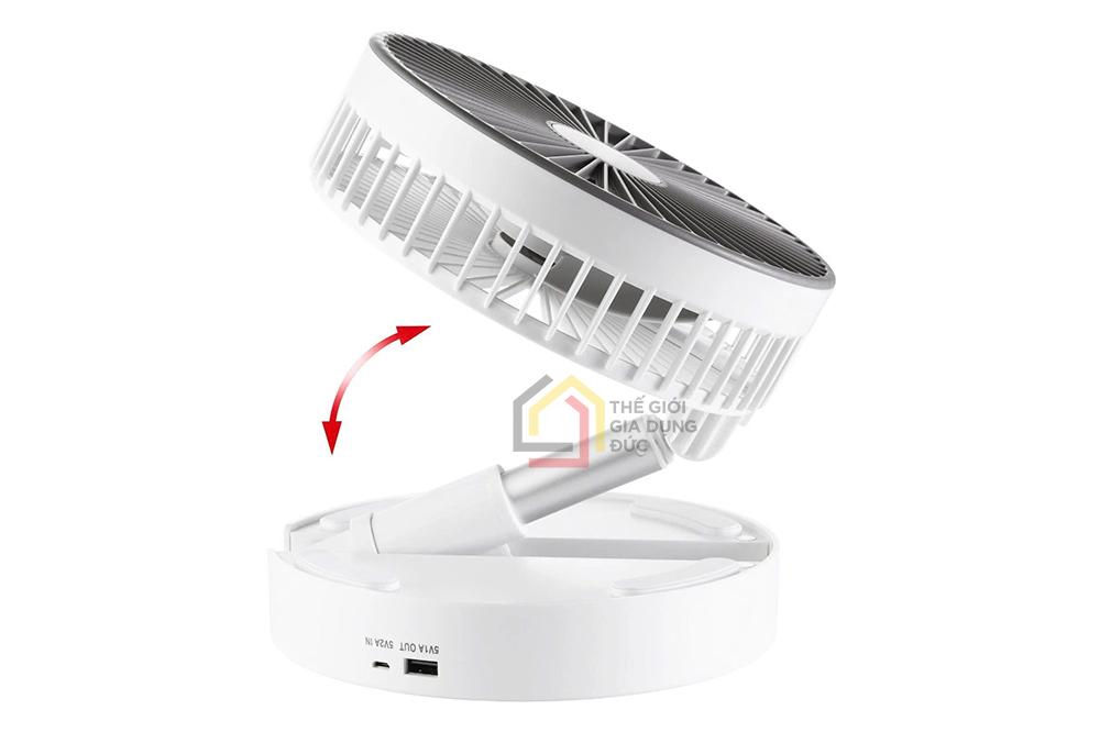 Quạt tích điện Unold 86720 Teleskop-Venti Cordless