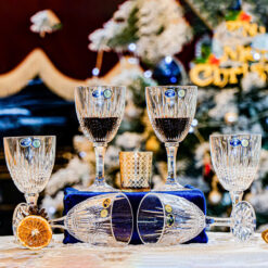 Set 6 ly pha lê Bohemia Vibes 380ml