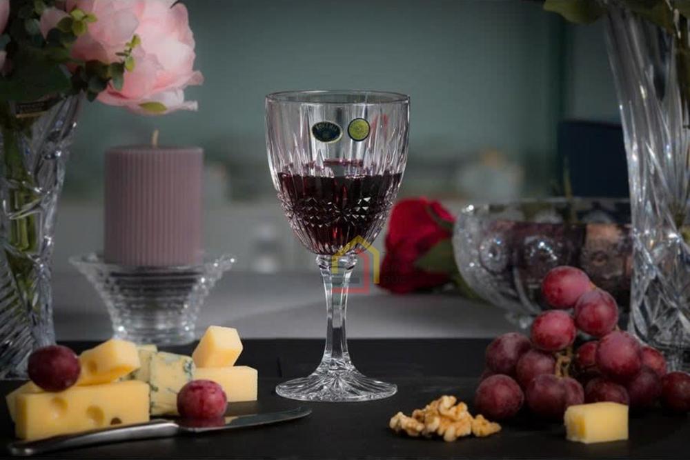 Set 6 ly pha lê Bohemia Vibes 380ml