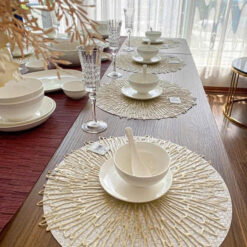 Set bát sứ Imperial 50 món trắng trơn