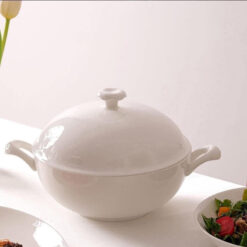 Set bát sứ Imperial 50 món trắng trơn