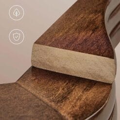 Bộ 20 móc treo đồ bằng gỗ Songmics màu nâu