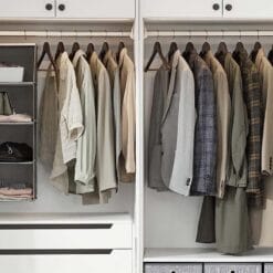 Bộ 20 móc treo đồ bằng gỗ Songmics màu nâu