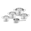 Bộ nồi Fissler Profi set 5 món vung kính (4 nồi, 1 quánh)