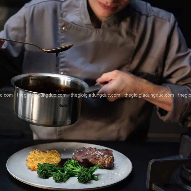 Bộ nồi Fissler Profi set 5 món vung kính (4 nồi, 1 quánh)