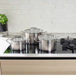 Bộ nồi Fissler Profi set 5 món vung kính (4 nồi, 1 quánh)