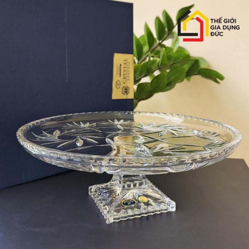 chan-bong-pha-le-mai-bohemia-crystal-dk-30cm Chân bồng pha lê mài Bohemia Crystal (đk 30cm)
