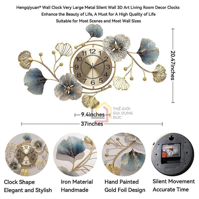 dong-ho-treo-tuong-nghe-thuat-thu-cong-moderne-3d-wanduhr1 Đồng hồ treo tường nghệ thuật thủ công Moderne 3D-Wanduhr