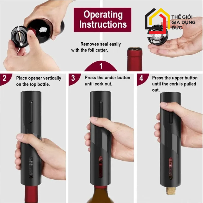 dung-cu-mo-ruou-bang-pin-electric-wine-set (2) Dụng cụ mở rượu bằng pin Electric Wine Set