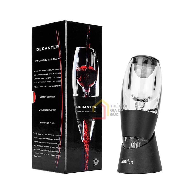 loc-va-tao-khi-ruou-vang-hotder-wine-dekanter1 Lọc và tạo khí rượu vang Hotder Wine Dekanter