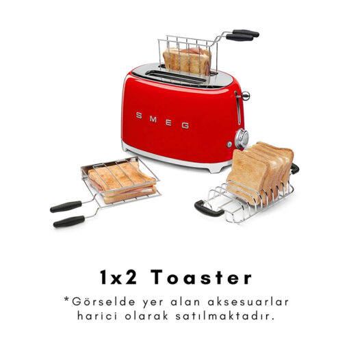 Máy nướng bánh mỳ Smeg Toaster TSF01RDEU màu đỏ