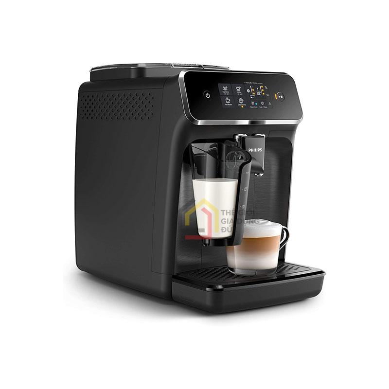 may-pha-ca-phe-tu-dong-philips-ep2230-10-1 Máy pha cafe tự động Philips EP2230/10 kèm bình tạo bọt sữa có nắp