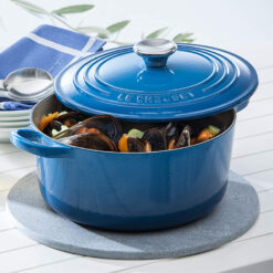 Nồi gang Le Creuset Brater rund Evo 24cm Blue Marseile