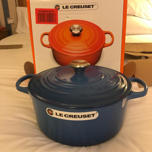 Nồi gang Le Creuset Brater rund Evo 24cm Blue Marseile