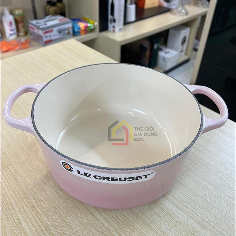 noi-gang-le-creuset-brater-rund-evo-24cm-shell-pink1 Nồi gang Le Creuset Brater rund Evo 24cm Shell pink
