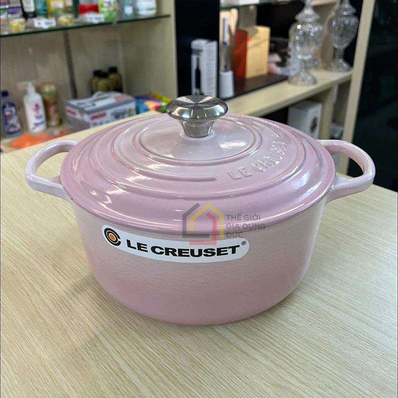 noi-gang-le-creuset-brater-rund-evo-24cm-shell-pink2 Nồi gang Le Creuset Brater rund Evo 24cm Shell pink