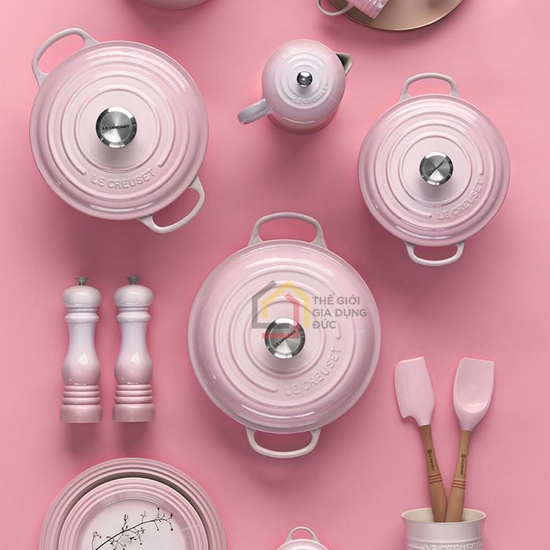 noi-gang-le-creuset-brater-rund-evo-24cm-shell-pink6 Nồi gang Le Creuset Brater rund Evo 24cm Shell pink