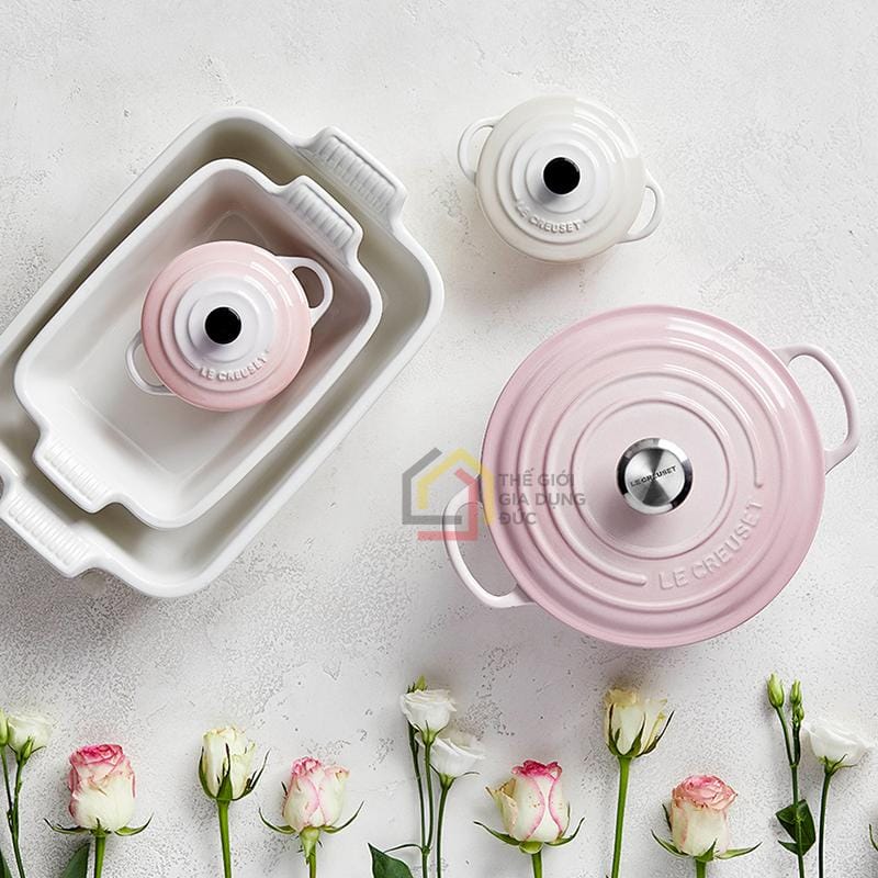 noi-gang-le-creuset-brater-rund-evo-24cm-shell-pink7 Nồi gang Le Creuset Brater rund Evo 24cm Shell pink