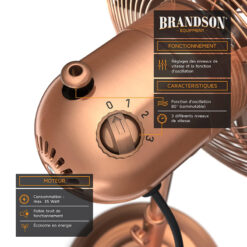 Quạt cây thân thép Brandson 303030