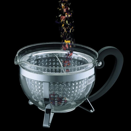 Bình Pha Trà Kèm Kệ Đun Nến Bodum Chambord set 1,3L