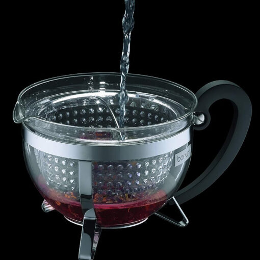 Bình Pha Trà Kèm Kệ Đun Nến Bodum Chambord set 1,3L