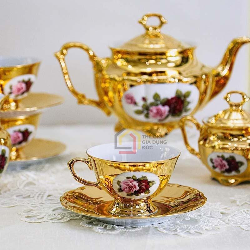 bo-tra-su-ma-vang-men-ngoc-trai-tiep-khac-bc126-2 Bộ trà sứ mạ vàng men ngọc trai Tiệp Khắc BC126