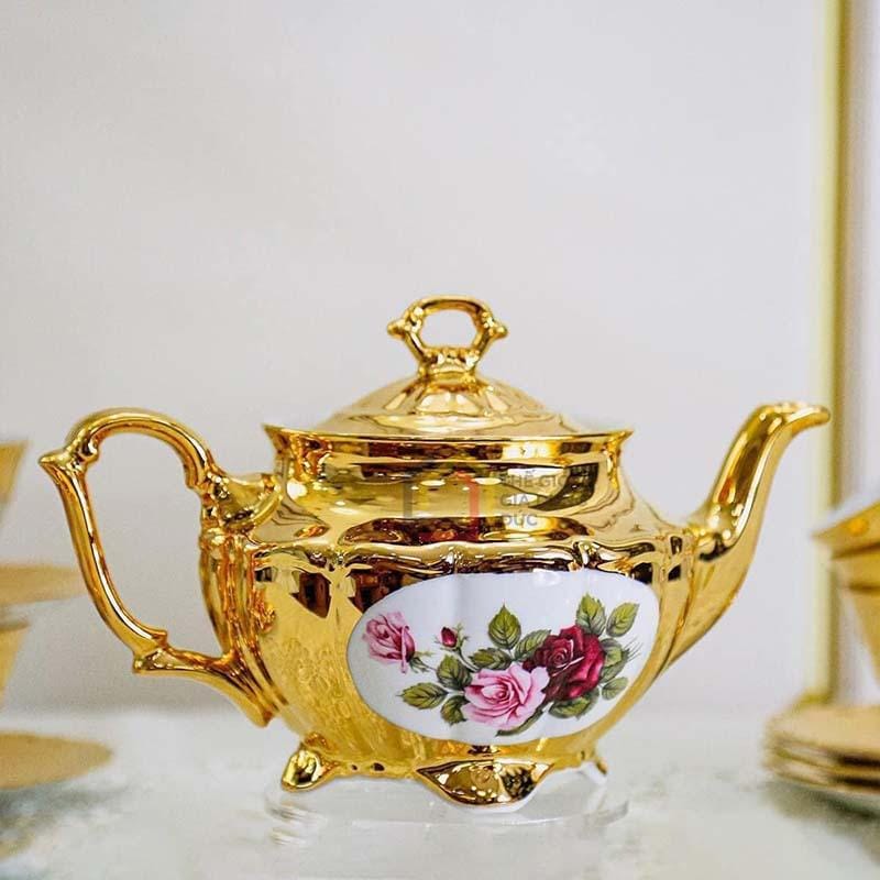 bo-tra-su-ma-vang-men-ngoc-trai-tiep-khac-bc126-3 Bộ trà sứ mạ vàng men ngọc trai Tiệp Khắc BC126