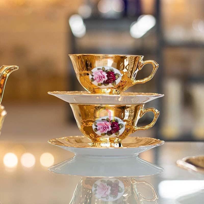 bo-tra-su-ma-vang-men-ngoc-trai-tiep-khac-bc126-6 Bộ trà sứ mạ vàng men ngọc trai Tiệp Khắc BC126