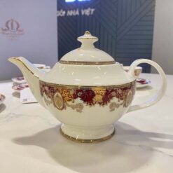 Bộ trà và kệ bánh Hoàng Gia đỏ Spedona