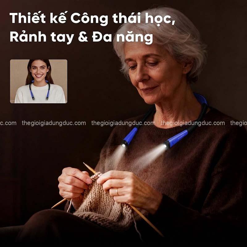 Đèn pin 2 đầu đeo cổ Glocusent