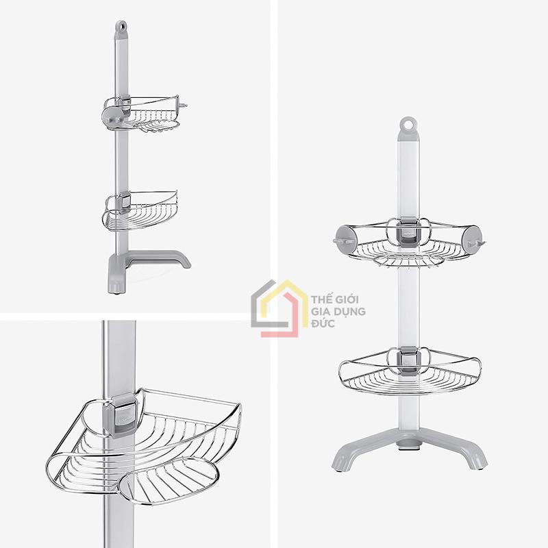 gia-treo-dung-cu-nha-tam-loai-chong-san-tran-simplehuman1 Giá treo dụng cụ nhà tắm loại chống sàn & trần Simplehuman