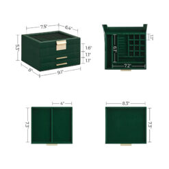 Hộp đựng trang sức, mắt kính,...có nắp kính Songmics