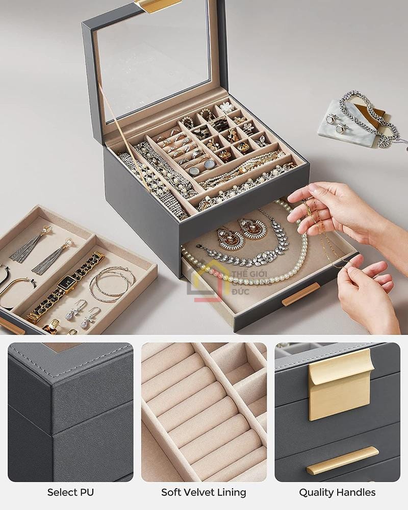 hop-dung-trang-suc-mat-kinh-co-nap-kinh-songmics11 Hộp đựng trang sức, mắt kính,...có nắp kính Songmics