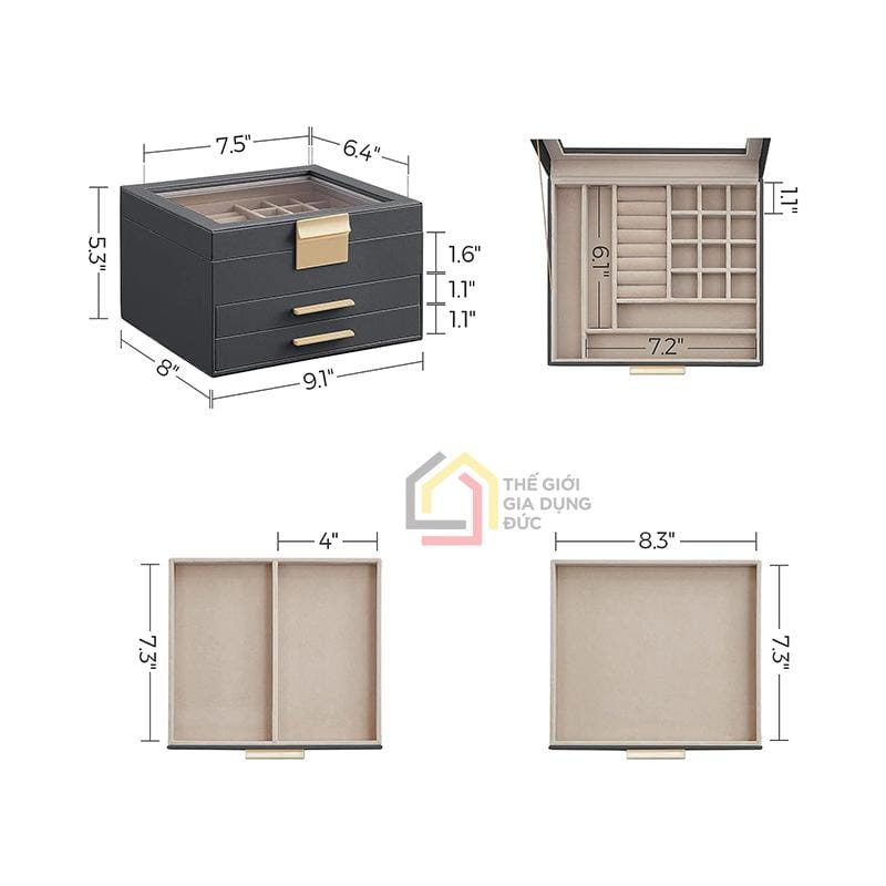 hop-dung-trang-suc-mat-kinh-co-nap-kinh-songmics8 Hộp đựng trang sức, mắt kính,...có nắp kính Songmics