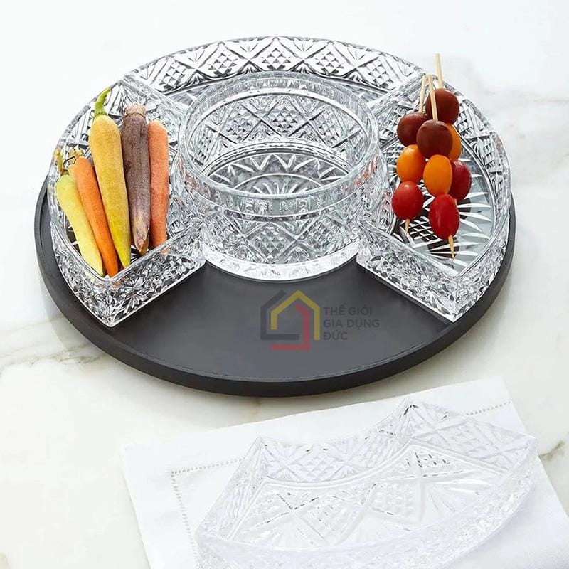 khay-pha-le-tron-chia-o-de-xoay-godinger-dublin (4) Khay pha lê tròn chia ô đế xoay Godinger Dublin