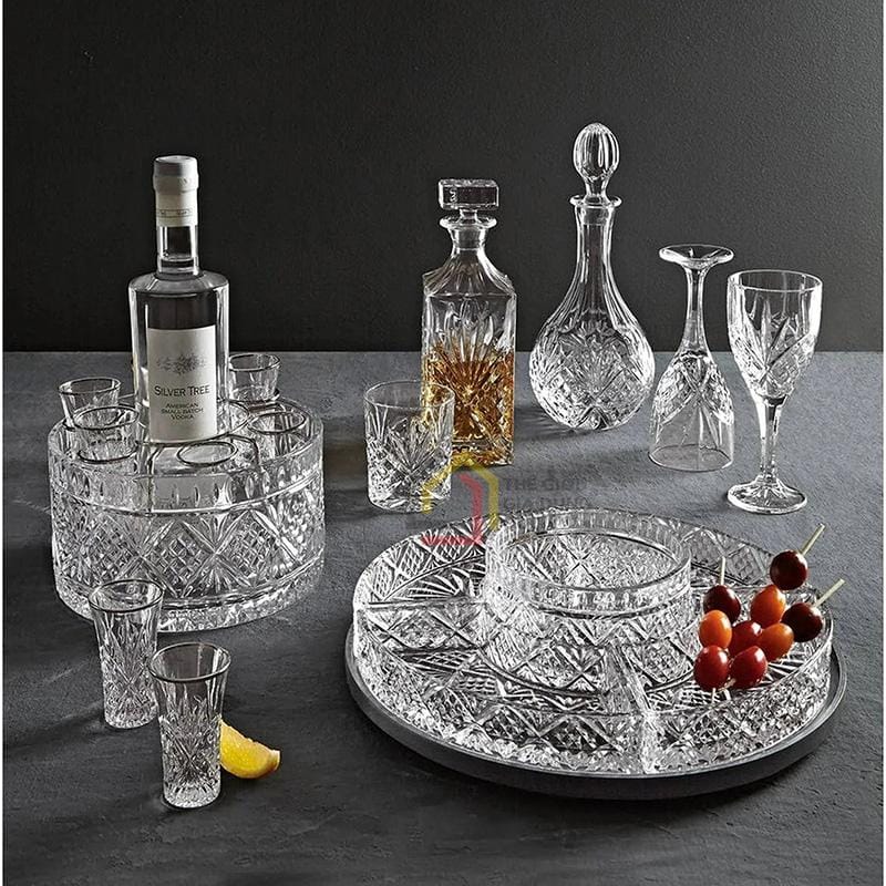 khay-pha-le-tron-chia-o-de-xoay-godinger-dublin (5) Khay pha lê tròn chia ô đế xoay Godinger Dublin