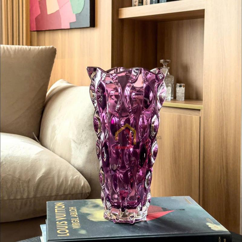 lo-hoa-bohemia-samba-nhieu-mau-305cm (11) Lọ hoa Bohemia Samba nhiều màu 30,5cm