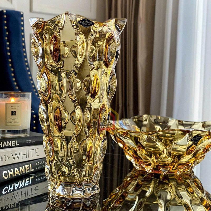 lo-hoa-bohemia-samba-nhieu-mau-305cm (2) Lọ hoa Bohemia Samba nhiều màu 30,5cm