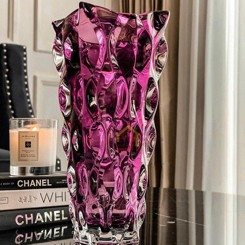 lo-hoa-bohemia-samba-nhieu-mau-305cm (3) Lọ hoa Bohemia Samba nhiều màu 30,5cm