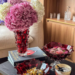 Lọ hoa Bohemia Samba nhiều màu 30,5cm