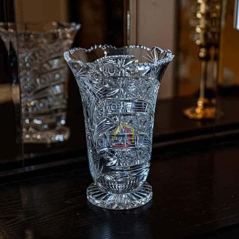 lo-hoa-pha-le-bohemia-255cm-chan-de-cao Lọ hoa pha lê Bohemia 25,5cm chân đế cao