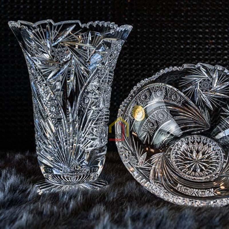 lo-hoa-pha-le-bohemia-255cm-chan-de-cao3 Lọ hoa pha lê Bohemia 25,5cm chân đế cao