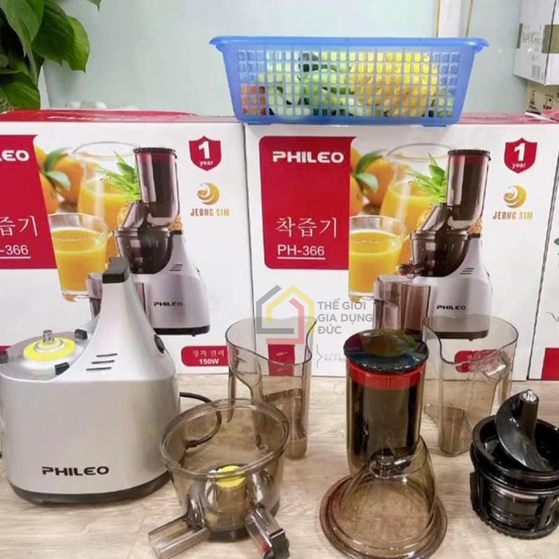 may-ep-cham-phileo-ph-366-3 Máy ép chậm Phileo PH-366