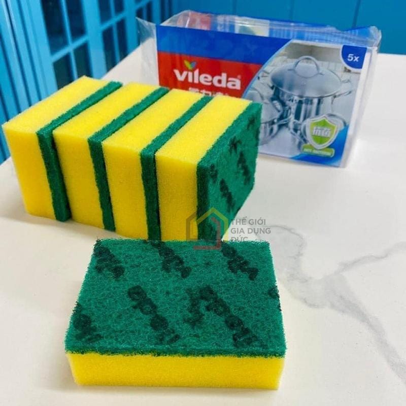 set-5-mieng-mut-rua-bat-vileda Set 5 miếng mút rửa bát Vileda