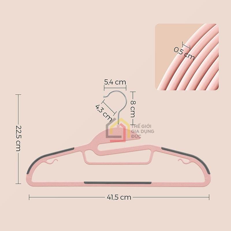 set-50-cai-mac-treo-quan-ao-songmics-xoay-360-12' Set 50 cái mắc treo quần áo Songmics xoay 360°