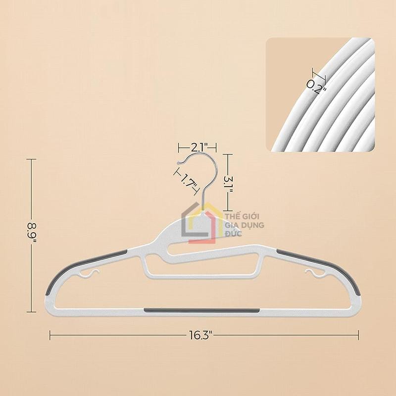 set-50-cai-mac-treo-quan-ao-songmics-xoay-360-4 Set 50 cái mắc treo quần áo Songmics xoay 360°