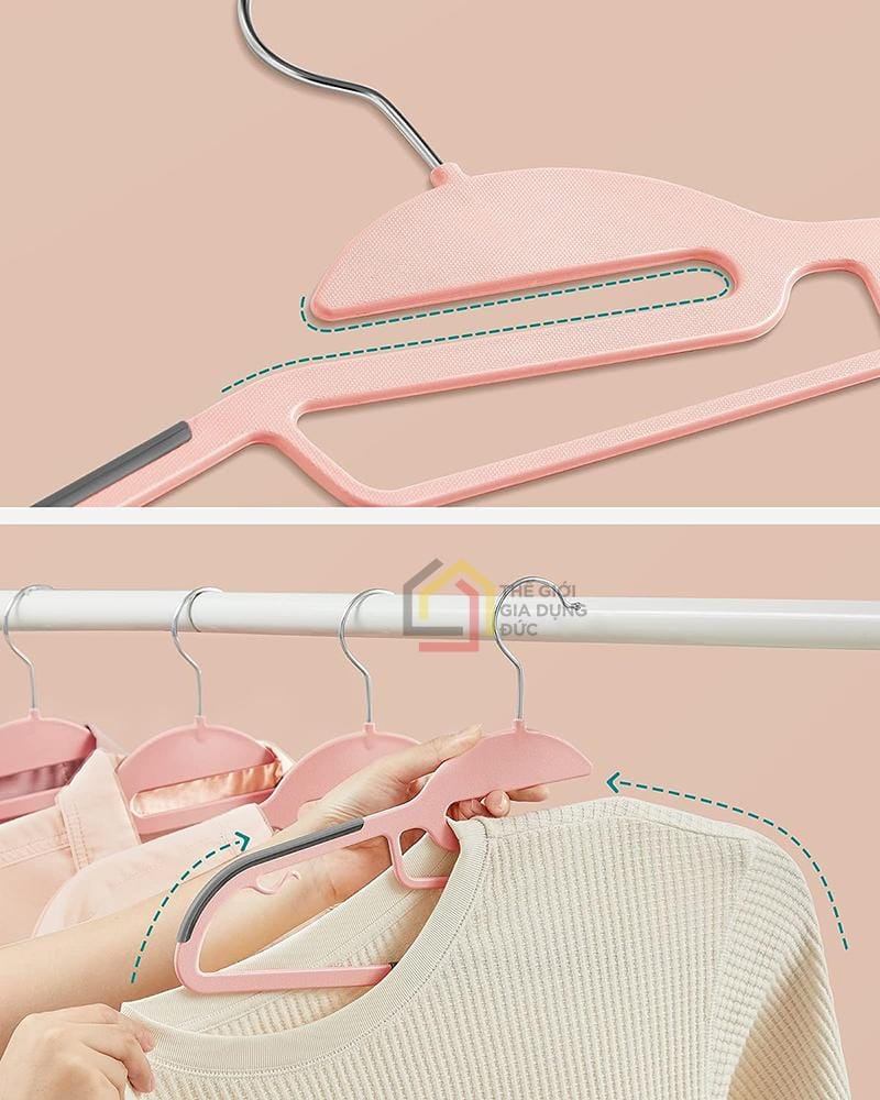 set-50-cai-mac-treo-quan-ao-songmics-xoay-360-9 Set 50 cái mắc treo quần áo Songmics xoay 360°