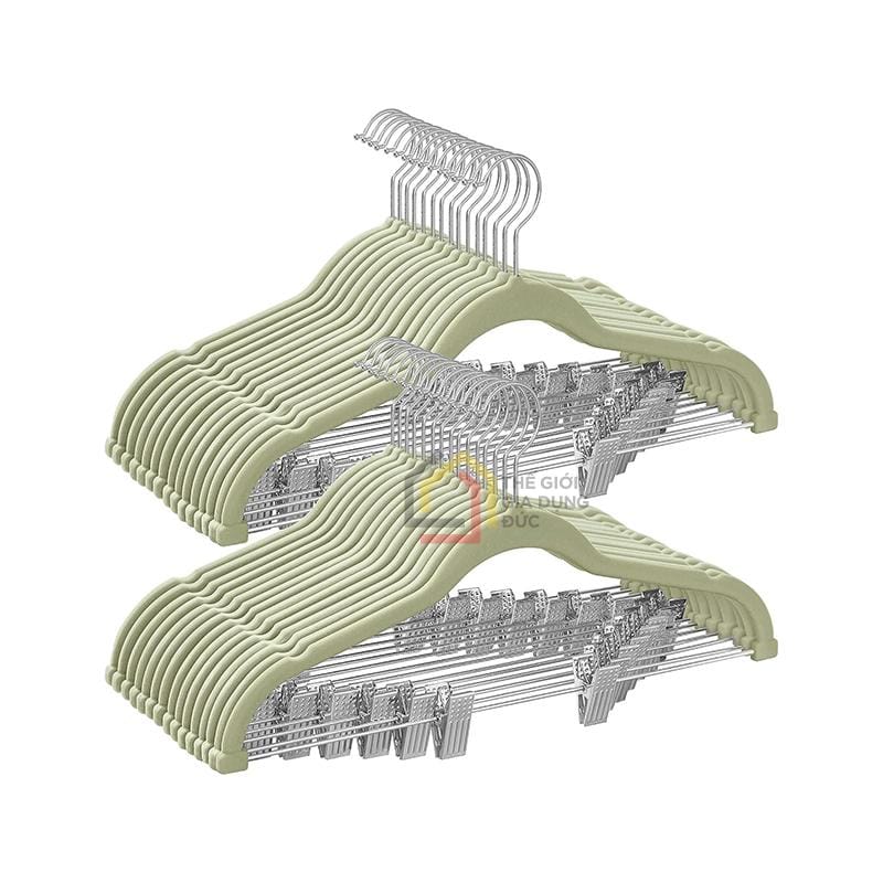 set-mac-phu-nhung-kem-kep-treo-quan-vay-songmics-30-chiec7 Set mắc phủ nhung kèm kẹp treo quần/váy Songmics 30 chiếc