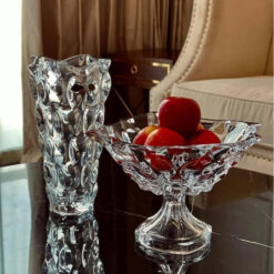 Tô hoa cao cấp Bohemia Samba (màu trắng) có chân