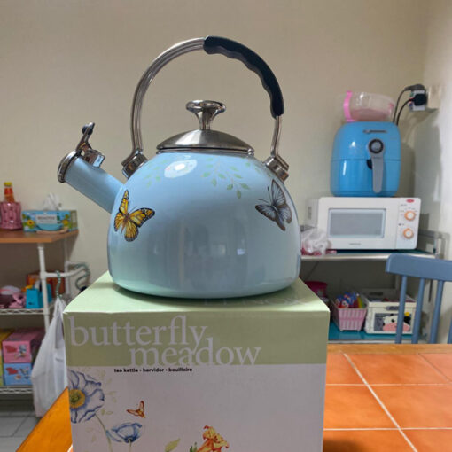 Ấm đun bếp từ thổi sáo Lenox Butterfly Meadow